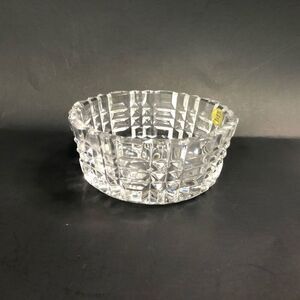 polish crystal dish 24 percent genuine lead crystal no lid clear 2 inches tall